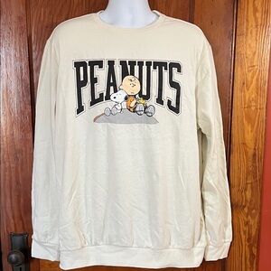 Peanuts Cream Sweatshirt Sz XL